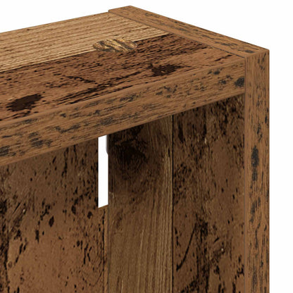 vidaXL Bathroom Wall Cabinet with Shelf Old Wood 20 x 10 x 60.5 cm