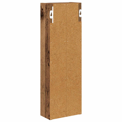 vidaXL Bathroom Wall Cabinet with Shelf Old Wood 20 x 10 x 60.5 cm