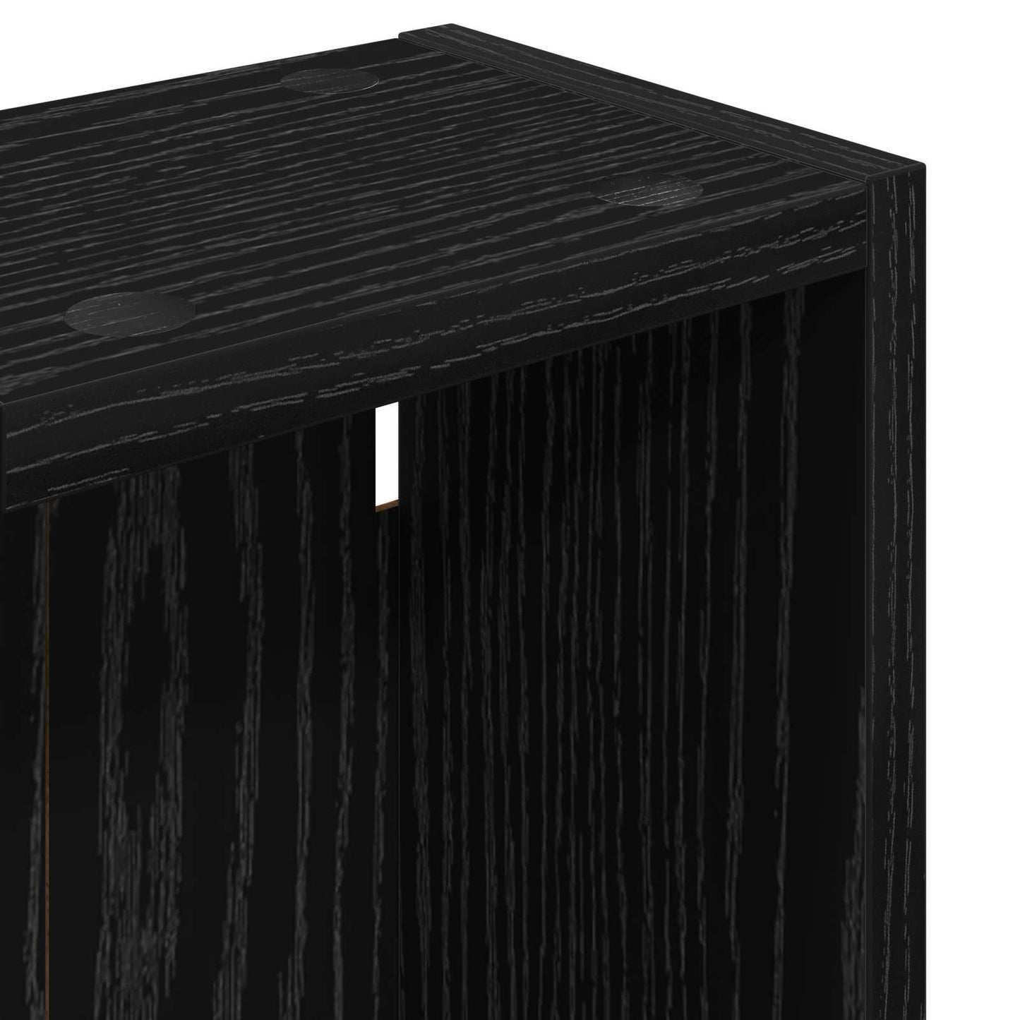 vidaXL Bathroom Wall Cabinet Black Oak 20 x 14 x 70 cm Engineered wood