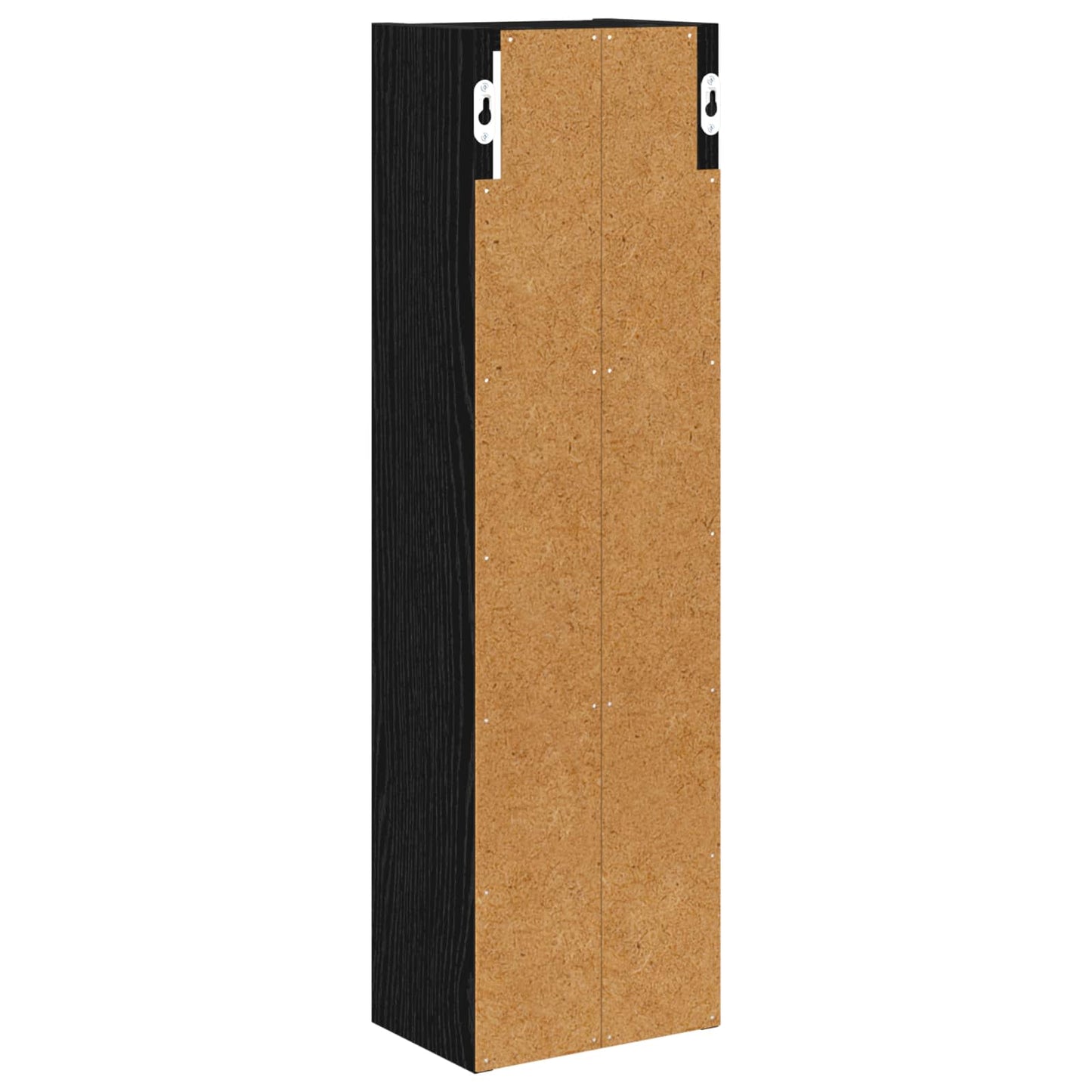 vidaXL Bathroom Wall Cabinet Black Oak 20 x 14 x 70 cm Engineered wood