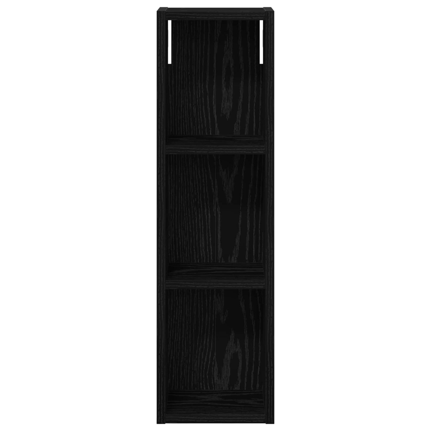 vidaXL Bathroom Wall Cabinet Black Oak 20 x 14 x 70 cm Engineered wood