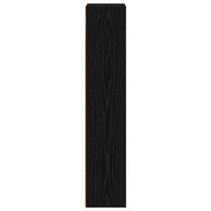 vidaXL Bathroom Wall Cabinet Black Oak 20 x 14 x 70 cm Engineered wood
