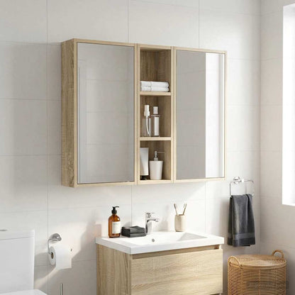 vidaXL Bathroom Wall Cabinet Sonoma Oak 20 x 14 x 70 cm