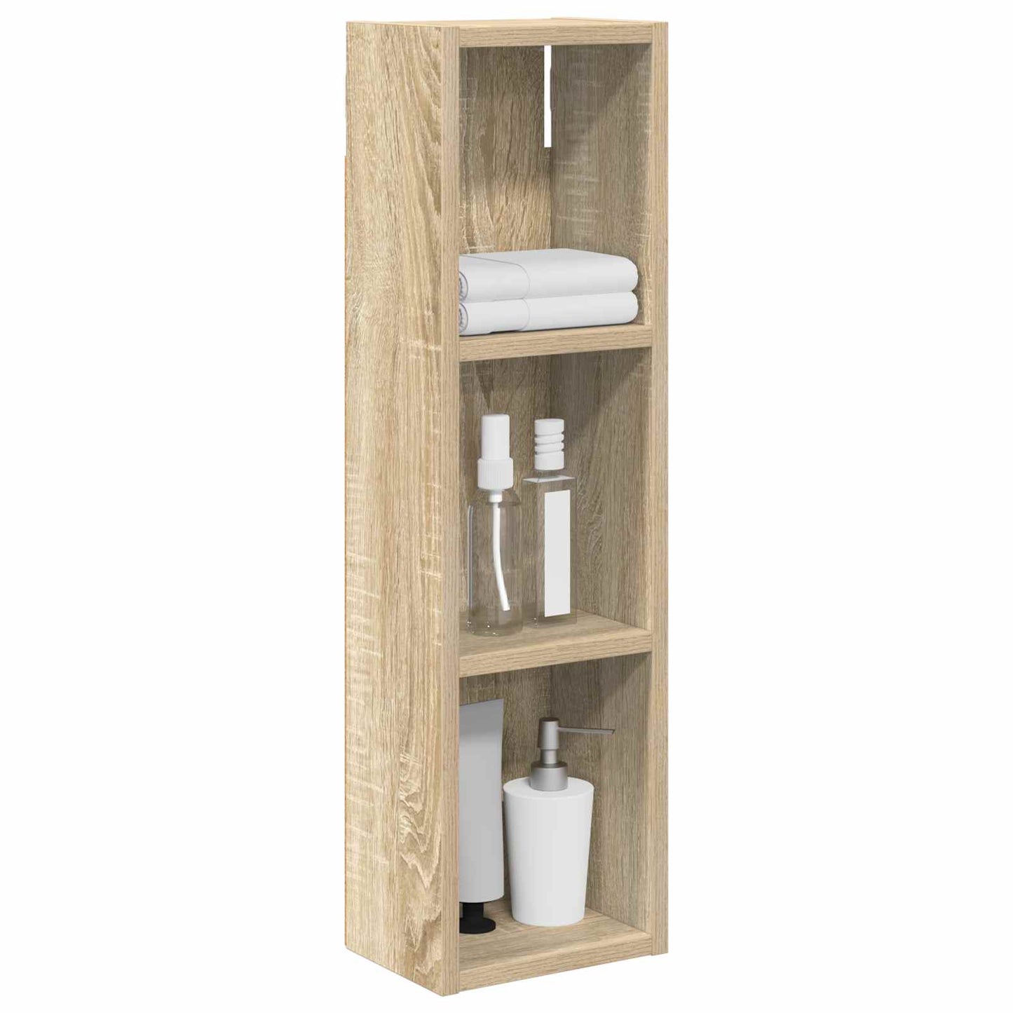 vidaXL Bathroom Wall Cabinet Sonoma Oak 20 x 14 x 70 cm