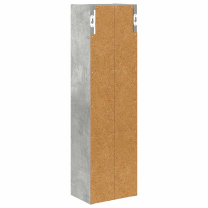 vidaXL Bathroom Wall Cabinet Concrete Grey 20 x 14 x 70 cm