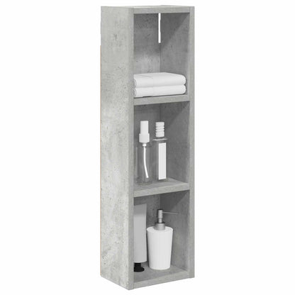 vidaXL Bathroom Wall Cabinet Concrete Grey 20 x 14 x 70 cm