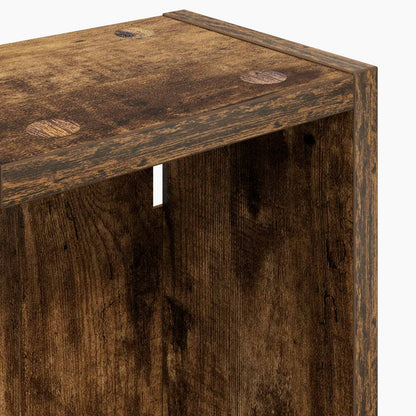 vidaXL Bathroom Wall Cabinet with Shelf Smoked Oak 20 x 14 x 70 cm