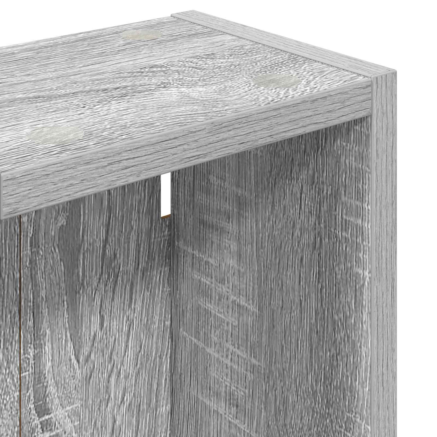vidaXL Bathroom Wall Cabinet with Shelf Grey Sonoma 20 x 14 x 70 cm