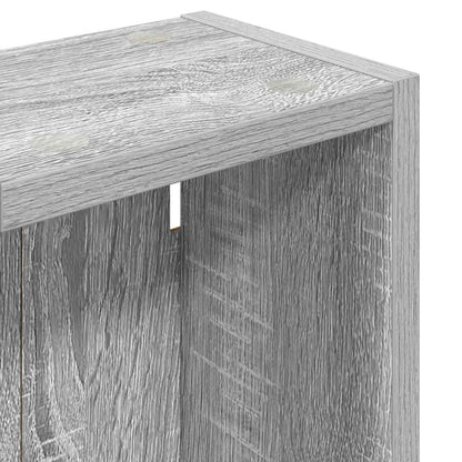 vidaXL Bathroom Wall Cabinet with Shelf Grey Sonoma 20 x 14 x 70 cm
