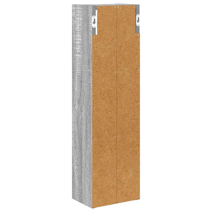 vidaXL Bathroom Wall Cabinet Grey Sonoma 20 x 14 x 70 cm