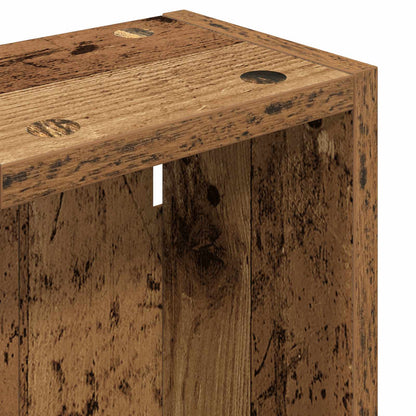 vidaXL Bathroom Wall Cabinet Old Wood 20 x 14 x 70 cm Engineered wood
