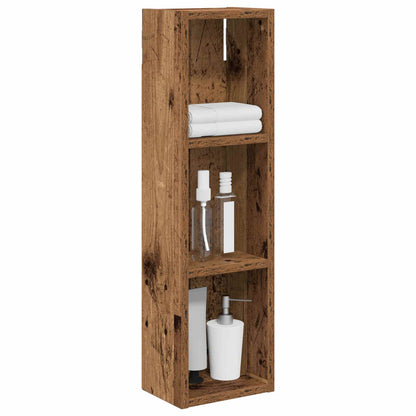 vidaXL Bathroom Wall Cabinet Old Wood 20 x 14 x 70 cm Engineered wood