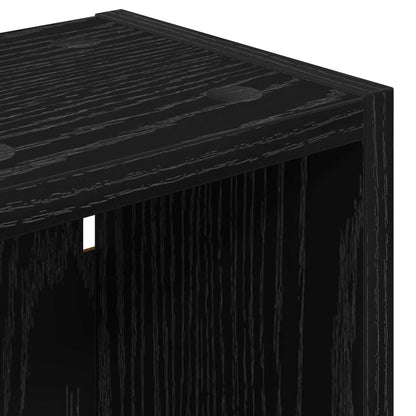 vidaXL Bathroom Wall Cabinet Black Oak 20 x 16 x 62.5 cm