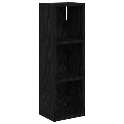 vidaXL Bathroom Wall Cabinet Black Oak 20 x 16 x 62.5 cm