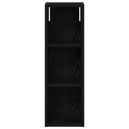 vidaXL Bathroom Wall Cabinet Black Oak 20 x 16 x 62.5 cm