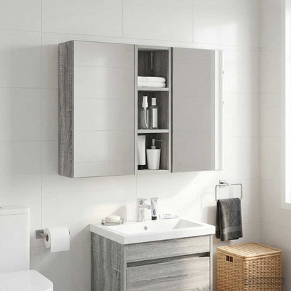 vidaXL Bathroom Wall Cabinet Grey Sonoma 20 x 16 x 62.5 cm
