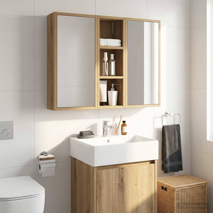 vidaXL Bathroom Wall Cabinet Artisan Oak 20 x 16 x 62.5 cm