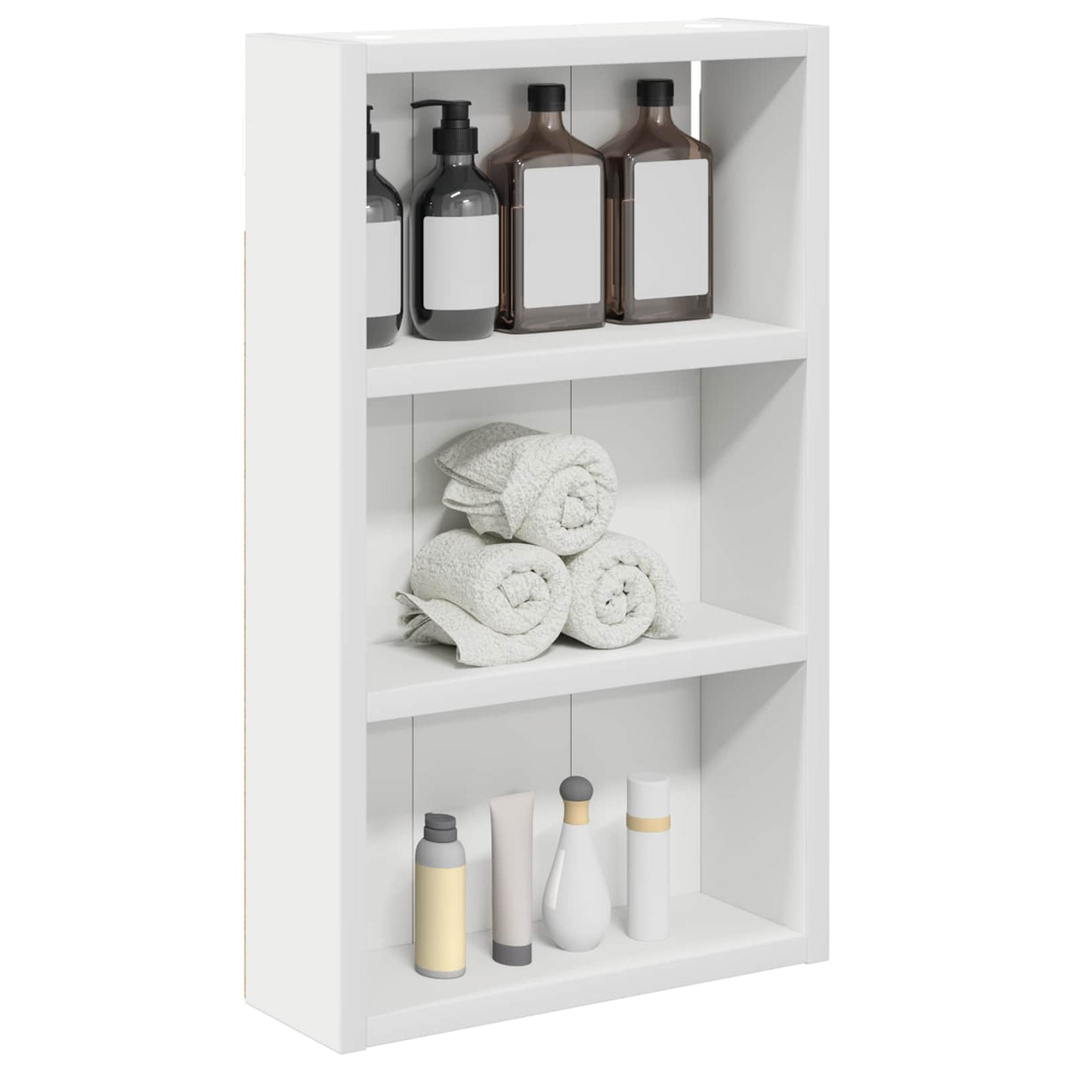 vidaXL Bathroom Wall Cabinet White 30 x 10 x 50 cm Engineered wood