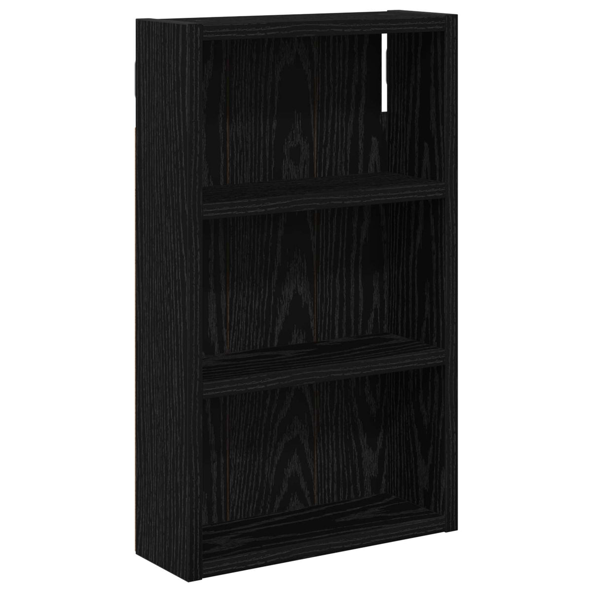 vidaXL Bathroom Wall Cabinet Black Oak 30 x 10 x 50 cm Engineered wood