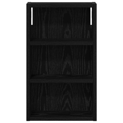 vidaXL Bathroom Wall Cabinet Black Oak 30 x 10 x 50 cm Engineered wood