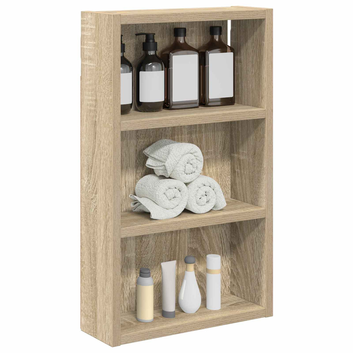vidaXL Bathroom Wall Cabinet Sonoma Oak 30 x 10 x 50 cm