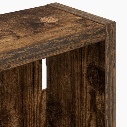vidaXL Bathroom Wall Cabinet Smoked Oak 30 x 10 x 50 cm