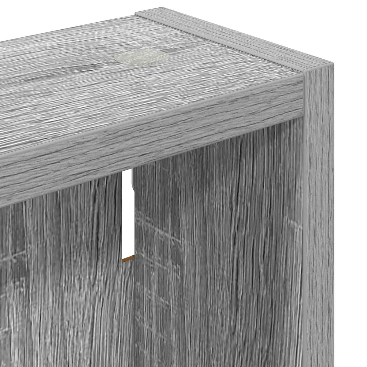 vidaXL Bathroom Wall Cabinet Grey Sonoma 30 x 10 x 50 cm