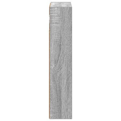 vidaXL Bathroom Wall Cabinet Grey Sonoma 30 x 10 x 50 cm