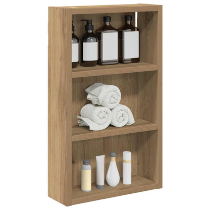 vidaXL Bathroom Wall Cabinet Artisan Oak 30 x 10 x 50 cm
