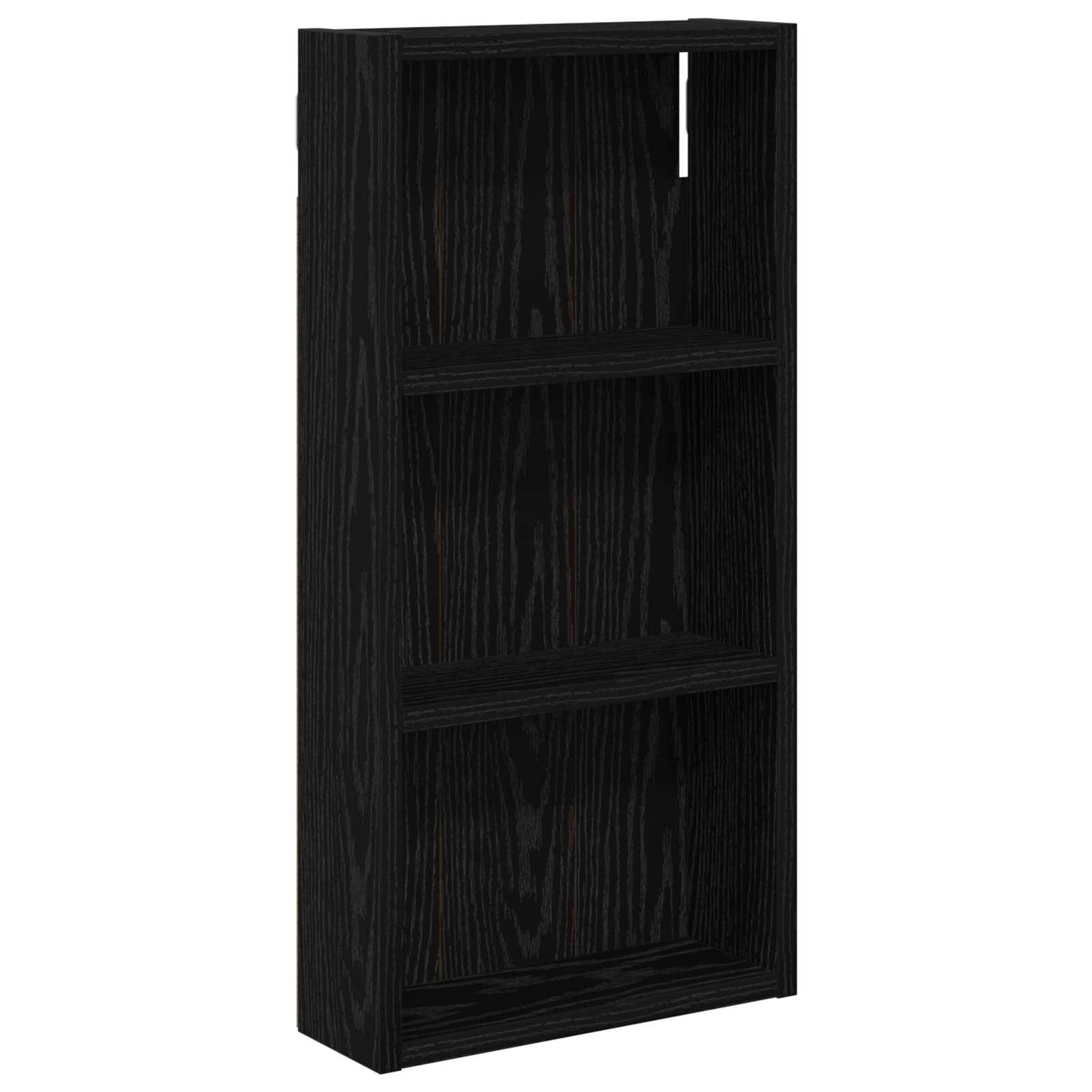 vidaXL Bathroom Wall Cabinet Black Oak 30 x 10 x 60.5 cm
