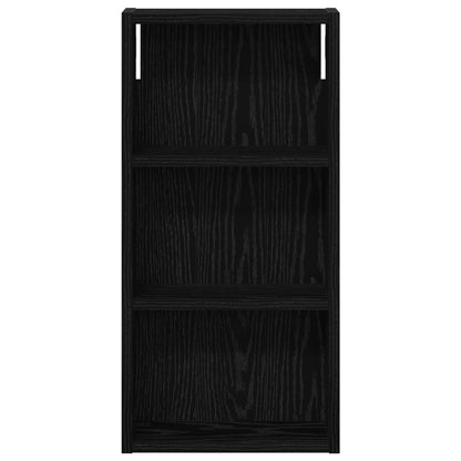 vidaXL Bathroom Wall Cabinet Black Oak 30 x 10 x 60.5 cm