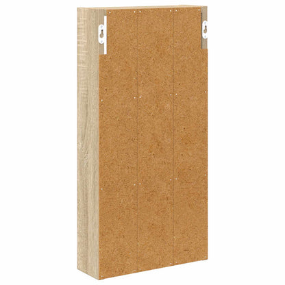 vidaXL Bathroom Wall Cabinet with Shelf Sonoma Oak 30 x 10 x 60.5 cm