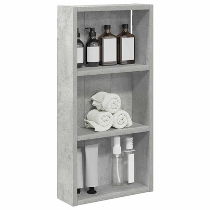 vidaXL Bathroom Wall Cabinet Concrete Grey 30 x 10 x 60.5 cm