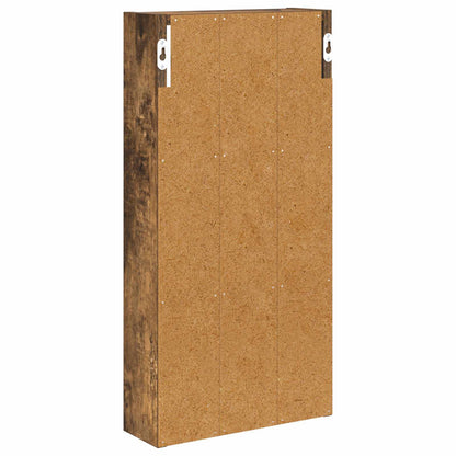 vidaXL Bathroom Wall Cabinet Smoked Oak 30 x 10 x 60.5 cm