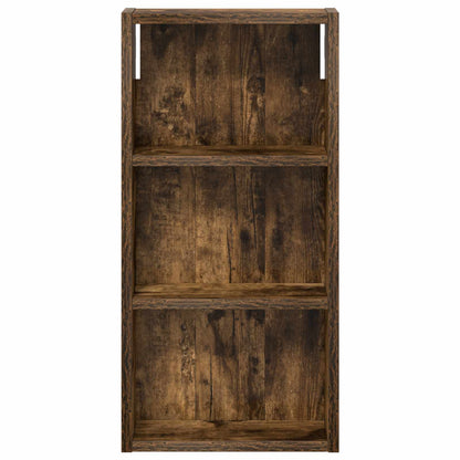 vidaXL Bathroom Wall Cabinet with Shelf Smoked Oak 30 x 10 x 60.5 cm