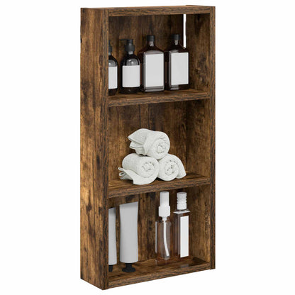 vidaXL Bathroom Wall Cabinet Smoked Oak 30 x 10 x 60.5 cm