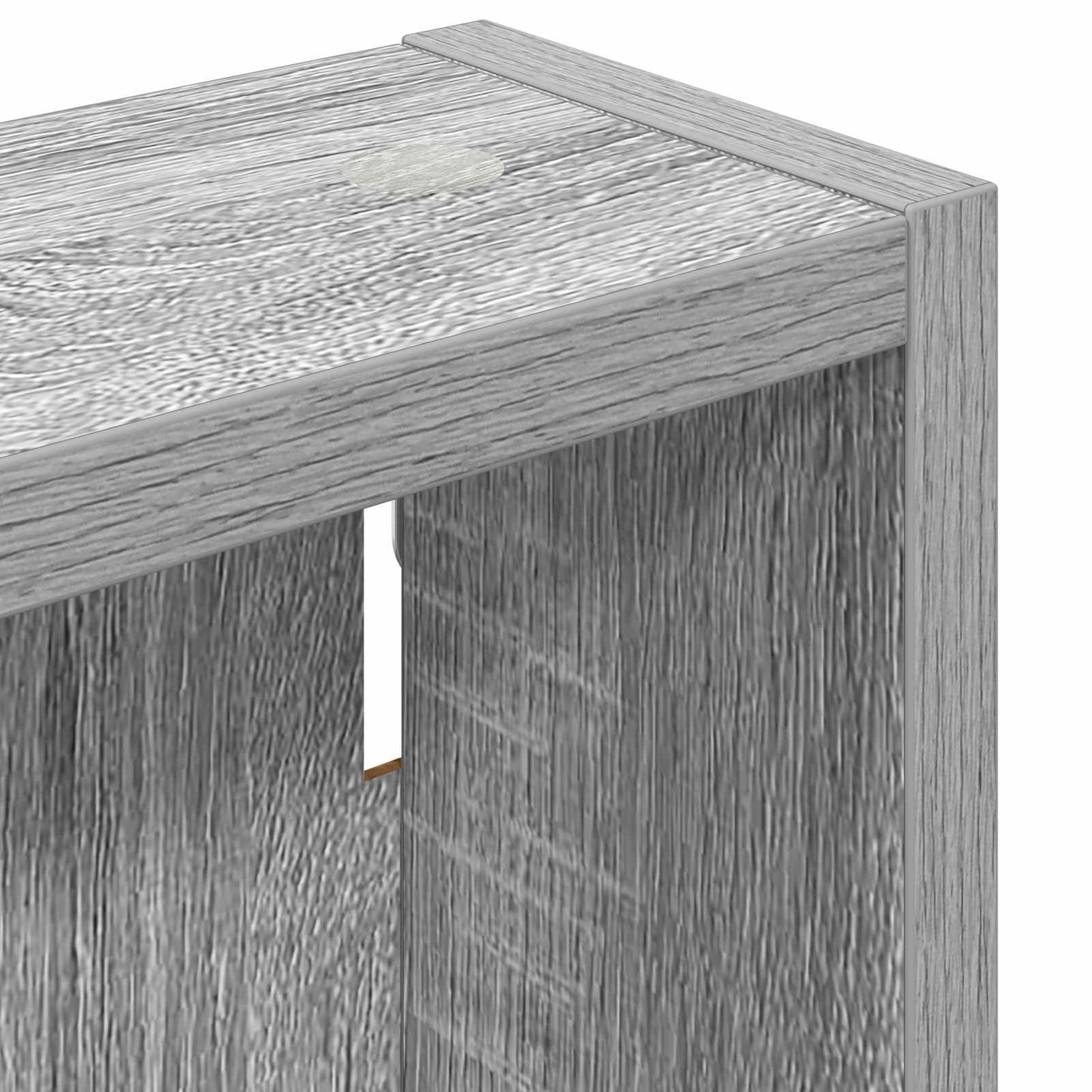 vidaXL Bathroom Wall Cabinet with Shelf Grey Sonoma 30 x 10 x 60.5 cm