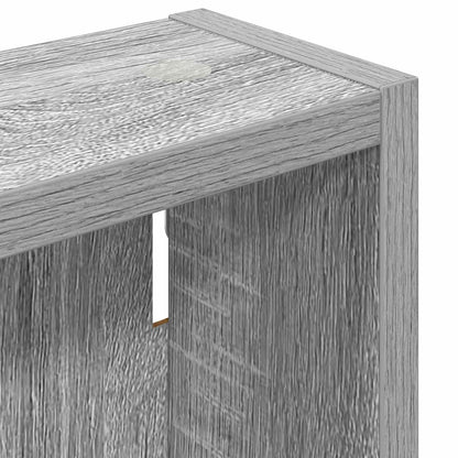 vidaXL Bathroom Wall Cabinet with Shelf Grey Sonoma 30 x 10 x 60.5 cm