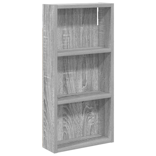 vidaXL Bathroom Wall Cabinet Grey Sonoma 30 x 10 x 60.5 cm