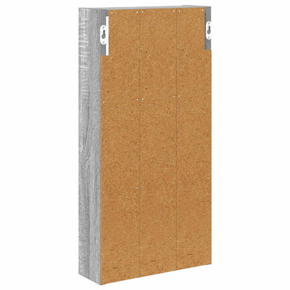 vidaXL Bathroom Wall Cabinet Grey Sonoma 30 x 10 x 60.5 cm