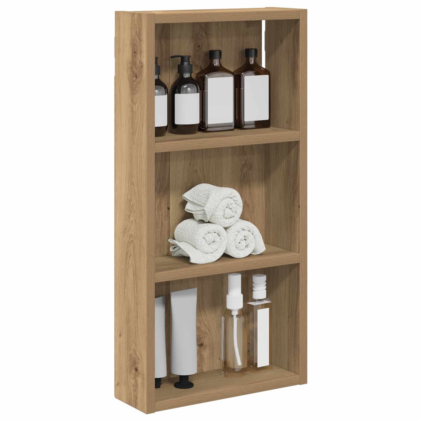 vidaXL Bathroom Wall Cabinet Artisian Oak 30 x 10 x 60.5 cm