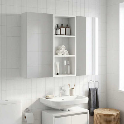 vidaXL Bathroom Wall Cabinet White 30 x 14 x 70 cm Engineered wood