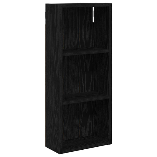 vidaXL Bathroom Wall Cabinet Black Oak 30 x 14 x 70 cm Engineered wood