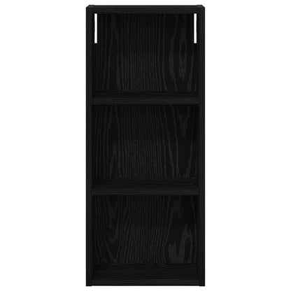 vidaXL Bathroom Wall Cabinet Black Oak 30 x 14 x 70 cm Engineered wood