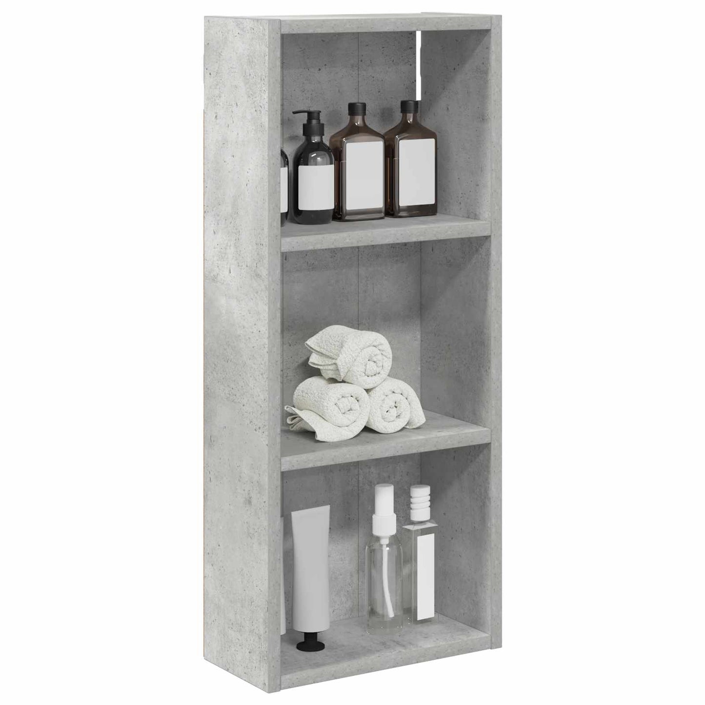vidaXL Bathroom Wall Cabinet Concrete Grey 30 x 14 x 70 cm