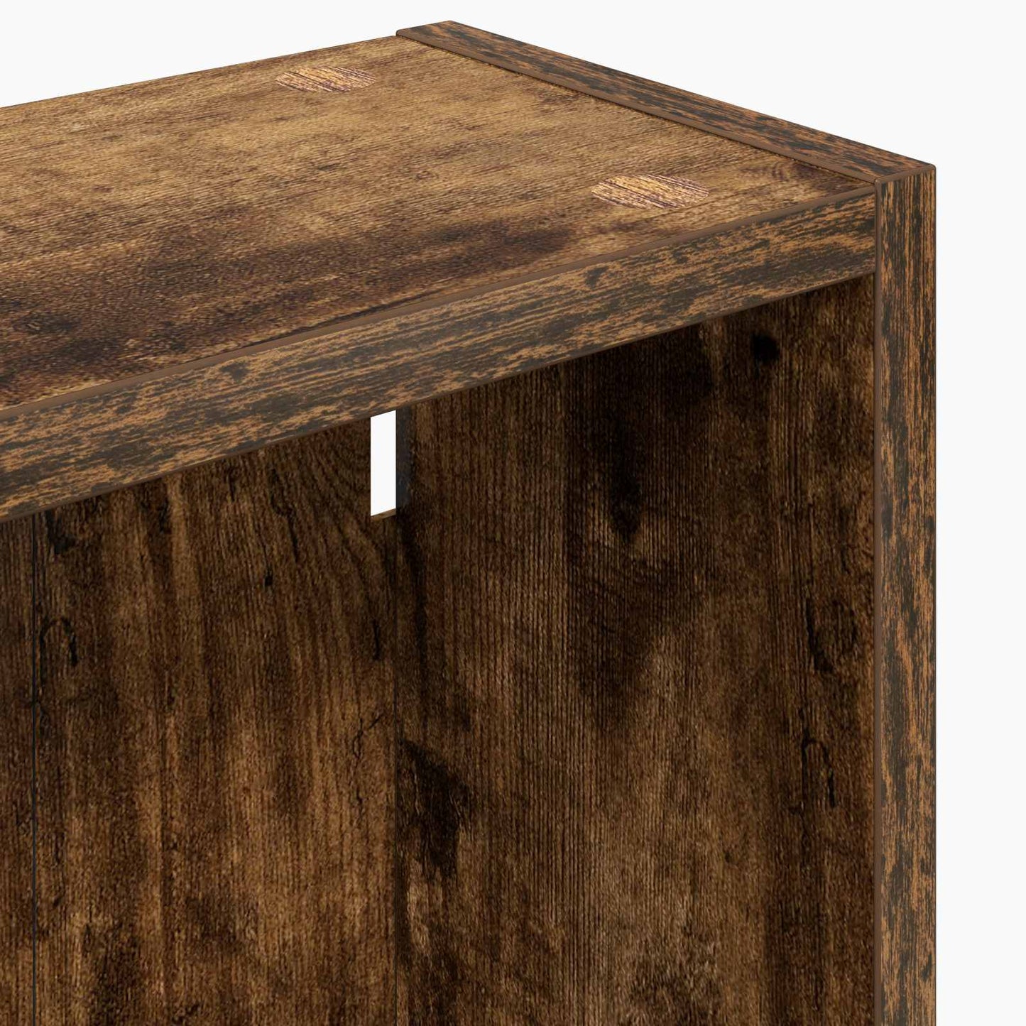 vidaXL Bathroom Wall Cabinet with Shelf Smoked Oak 30 x 14 x 70 cm
