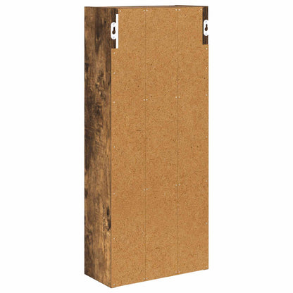 vidaXL Bathroom Wall Cabinet Smoked Oak 30 x 14 x 70 cm
