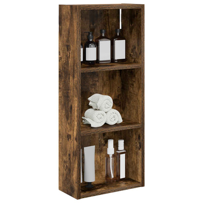 vidaXL Bathroom Wall Cabinet Smoked Oak 30 x 14 x 70 cm