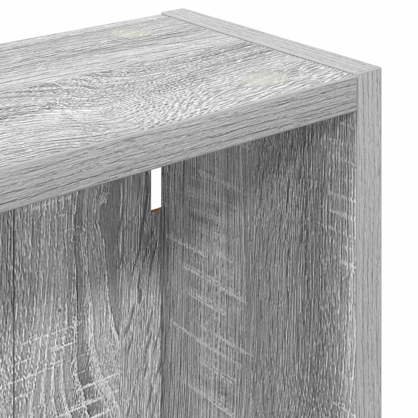 vidaXL Bathroom Wall Cabinet with Shelf Grey Sonoma 30 x 14 x 70 cm