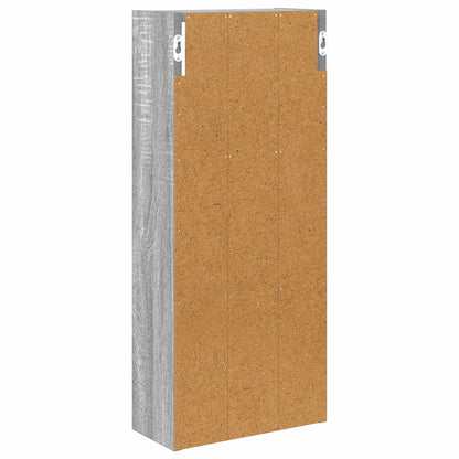 vidaXL Bathroom Wall Cabinet with Shelf Grey Sonoma 30 x 14 x 70 cm